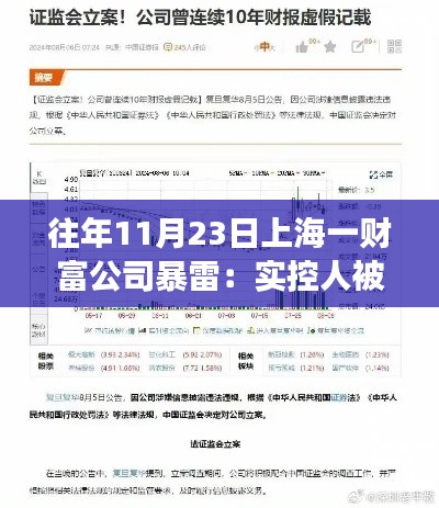 上海财富公司突发危机，实控人被抓，金融巨头雷霆行动背后的故事揭秘