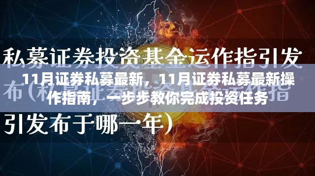 11月证券私募最新动态，投资操作指南与实战策略解析