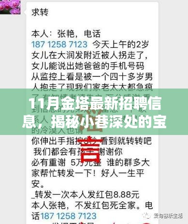 金塔最新招聘与小巷特色小店的独特魅力揭秘