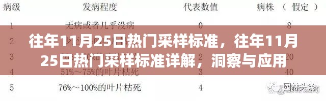 往年11月25日热门采样标准的洞察与应用详解