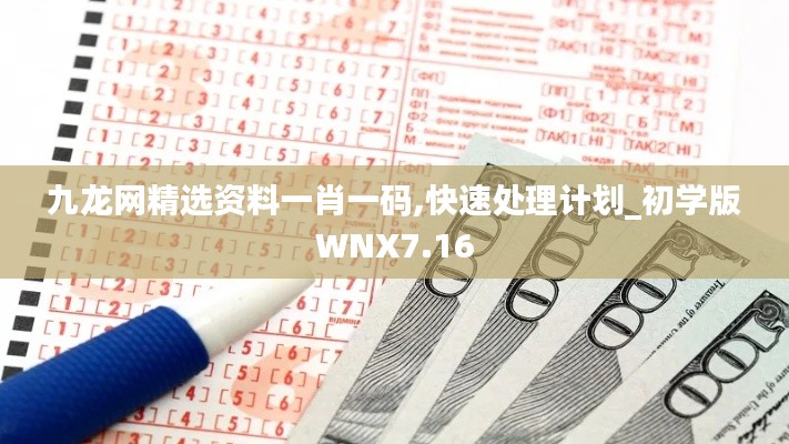 九龙网精选资料一肖一码,快速处理计划_初学版WNX7.16