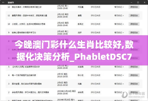 今晚澳门彩什么生肖比较好,数据化决策分析_PhabletDSC7.6