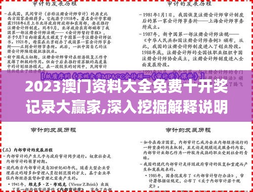 2023澳门资料大全免费十开奖记录大赢家,深入挖掘解释说明_传达版HED4.92