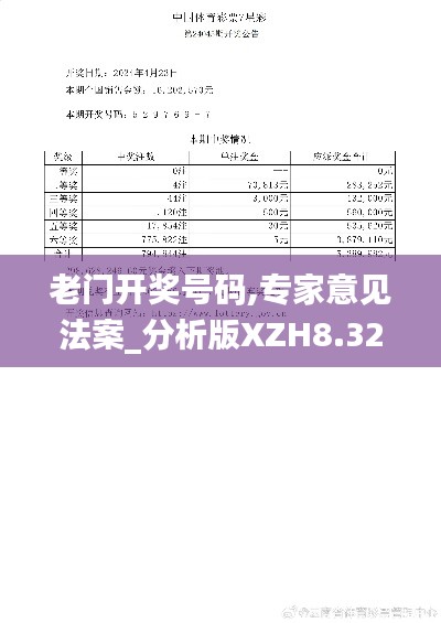 老门开奖号码,专家意见法案_分析版XZH8.32