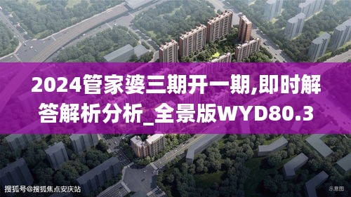 2024管家婆三期开一期,即时解答解析分析_全景版WYD80.319