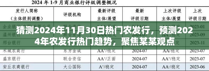 聚焦农发行未来趋势，预测2024年热门动态与观点解析