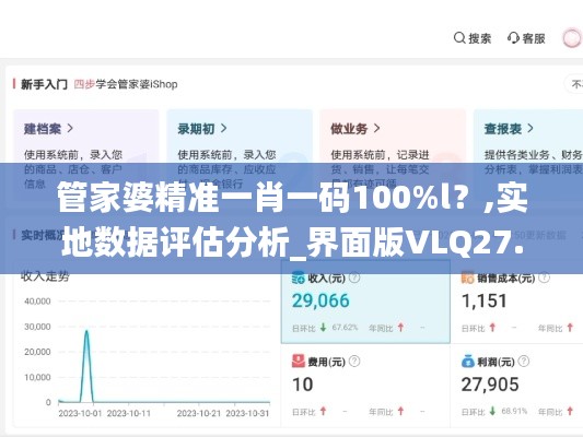 管家婆精准一肖一码100%l？,实地数据评估分析_界面版VLQ27.183