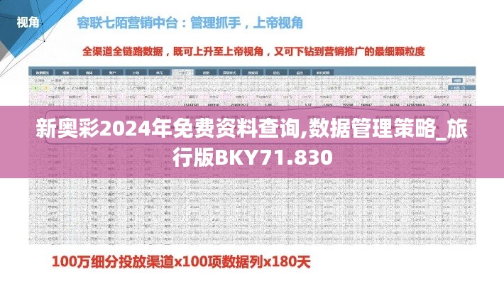 新奥彩2024年免费资料查询,数据管理策略_旅行版BKY71.830