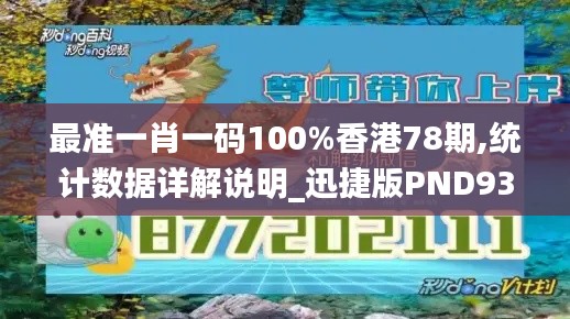 最准一肖一码100%香港78期,统计数据详解说明_迅捷版PND93.970