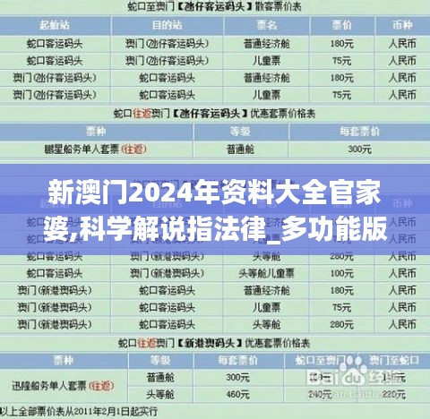 新澳门2024年资料大全官家婆,科学解说指法律_多功能版GMR78.636