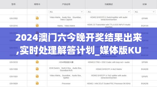 2024澳门六今晚开奖结果出来,实时处理解答计划_媒体版KUM44.173