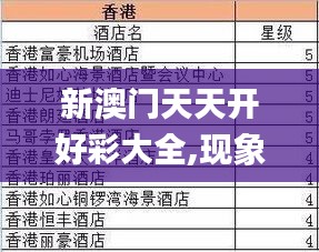 新澳门天天开好彩大全,现象分析定义_亲和版DRC11.910