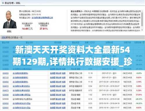 新澳天天开奖资料大全最新54期129期,详情执行数据安援_珍藏版IWL97.935