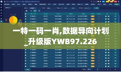 一特一码一肖,数据导向计划_升级版YWB97.226