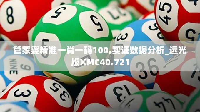 管家婆精准一肖一码100,实证数据分析_远光版XMC40.721