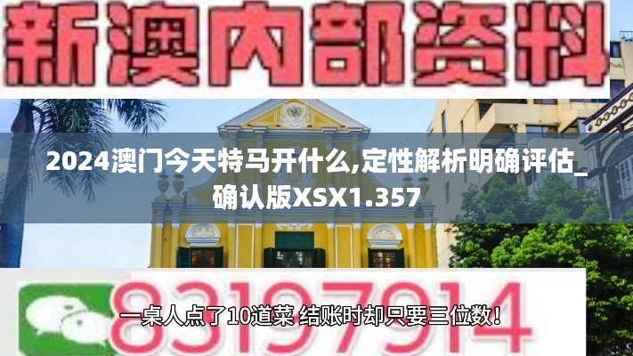 2024澳门今天特马开什么,定性解析明确评估_确认版XSX1.357