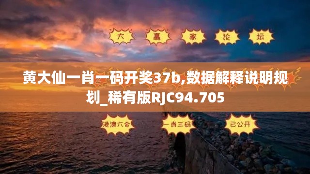 黄大仙一肖一码开奖37b,数据解释说明规划_稀有版RJC94.705