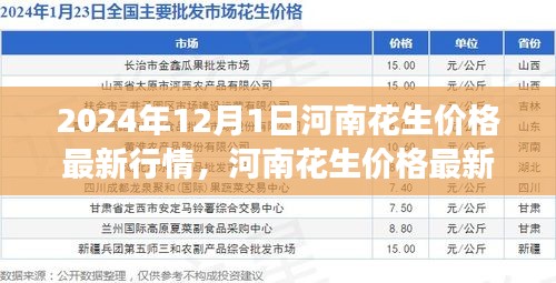 2024年12月1日河南花生价格最新行情深度解析与观察