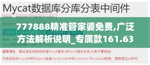 777888精准管家婆免费,广泛方法解析说明_专属款161.639-5