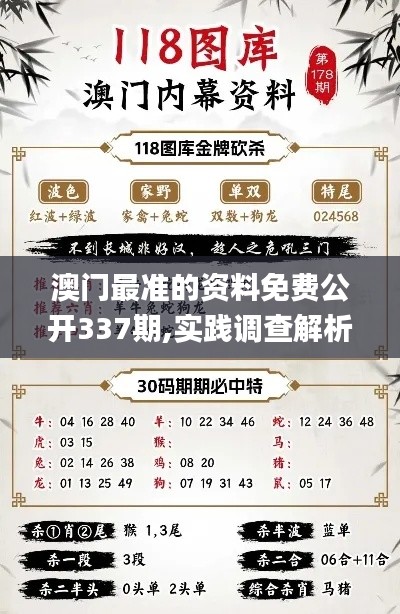 澳门最准的资料免费公开337期,实践调查解析说明_战斗版65.858-8