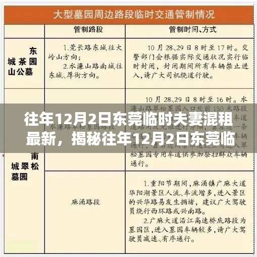 揭秘东莞临时夫妻混租现象，最新动态与深度解读（往年12月2日最新资讯）