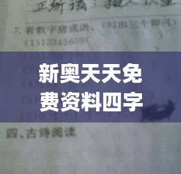 新奥天天免费资料四字成语338期,证据解答解释落实_薄荷版37.716-7