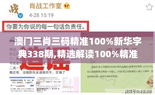 澳门三肖三码精准100%新华字典338期,精选解读100%精准_专属款46.231-5