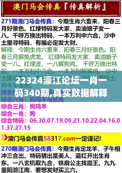 22324濠江论坛一肖一码340期,真实数据解释定义_免费版84.501-6