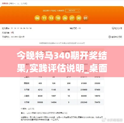 今晚特马340期开奖结果,实践评估说明_桌面款3.601-4