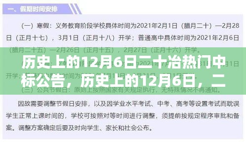 历史上的12月6日，二十冶中标公告深度解析与回顾