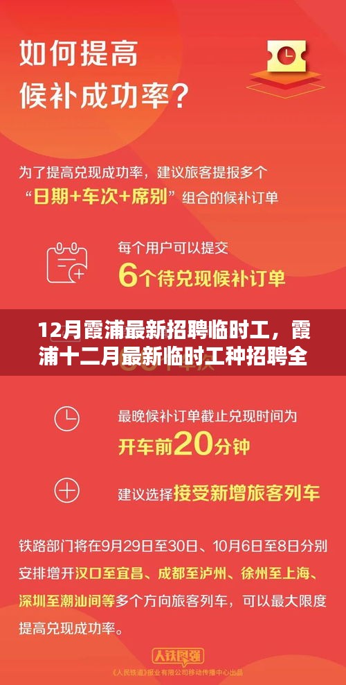 霞浦十二月最新临时工种招聘全程指南，入门到上岗