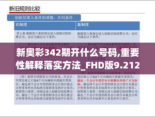 新奥彩342期开什么号码,重要性解释落实方法_FHD版9.212