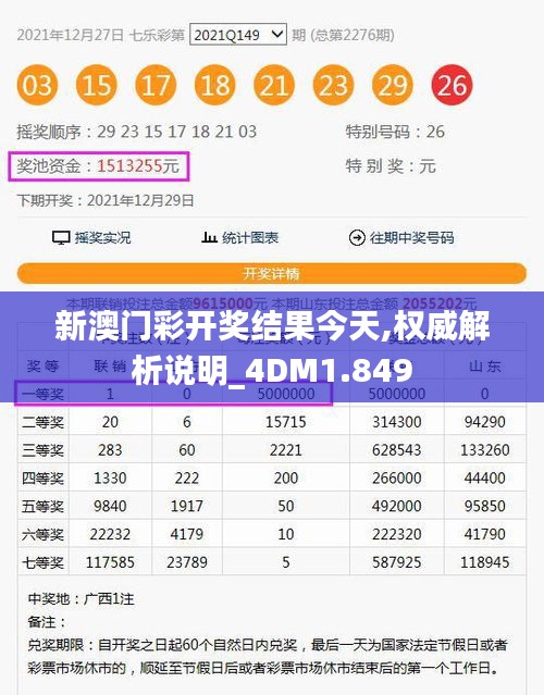 新澳门彩开奖结果今天,权威解析说明_4DM1.849