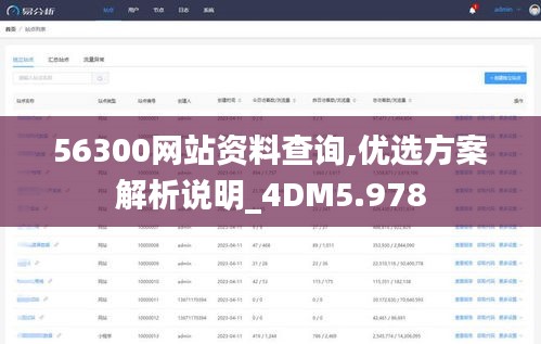 56300网站资料查询,优选方案解析说明_4DM5.978