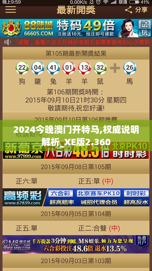 2024今晚澳门开特马,权威说明解析_XE版2.360