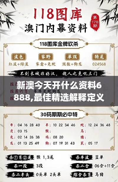 新澳今天开什么资料6888,最佳精选解释定义_旗舰版6.407