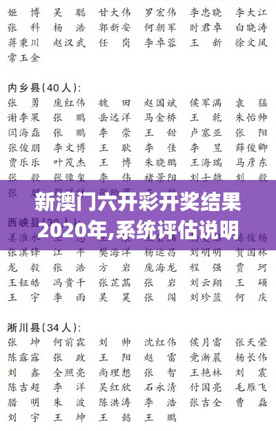 新澳门六开彩开奖结果2020年,系统评估说明_4DM4.603