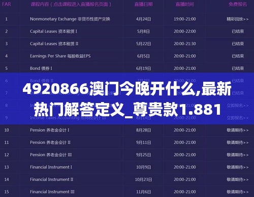 4920866澳门今晚开什么,最新热门解答定义_尊贵款1.881