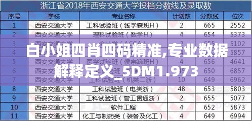 白小姐四肖四码精准,专业数据解释定义_5DM1.973