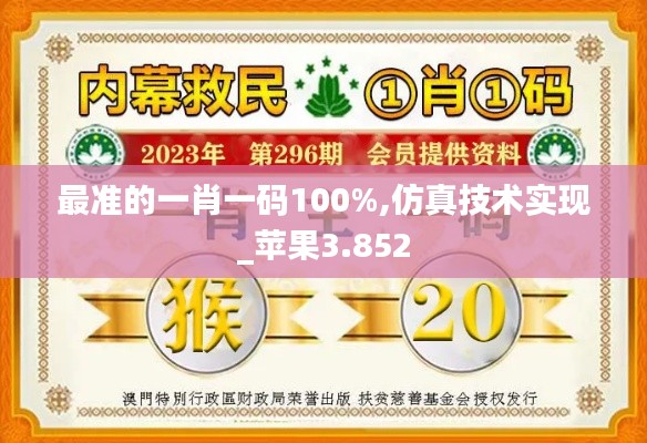 最准的一肖一码100%,仿真技术实现_苹果3.852