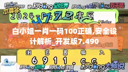 白小姐一肖一码100正确,安全设计解析_开发版7.490