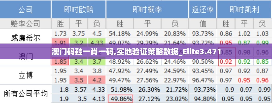 澳门码鞋一肖一码,实地验证策略数据_Elite3.471