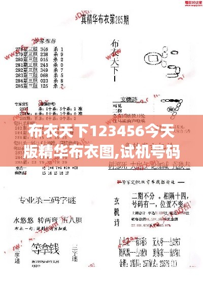 布衣天下123456今天版精华布衣图,试机号码,专家解读说明_Holo7.304