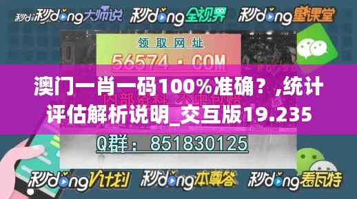 澳门一肖一码100%准确？,统计评估解析说明_交互版19.235