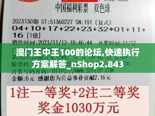 澳门王中王100的论坛,快速执行方案解答_nShop2.843