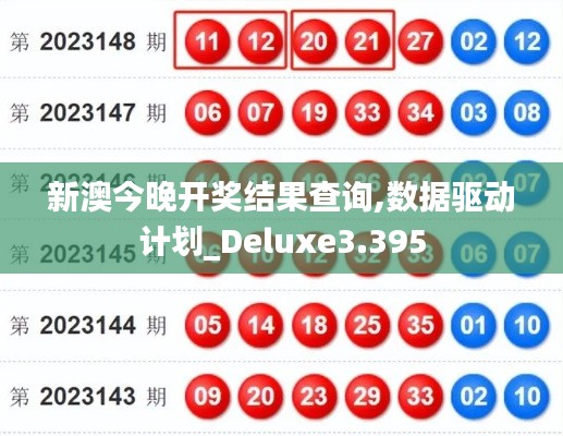 新澳今晚开奖结果查询,数据驱动计划_Deluxe3.395