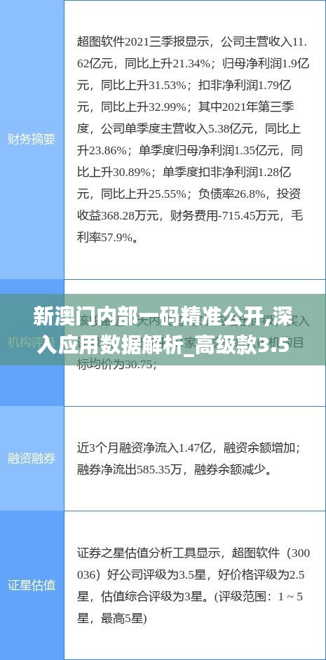 新澳门内部一码精准公开,深入应用数据解析_高级款3.579