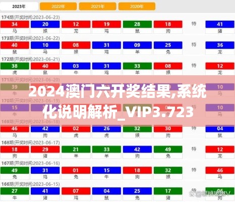 2024澳门六开奖结果,系统化说明解析_VIP3.723