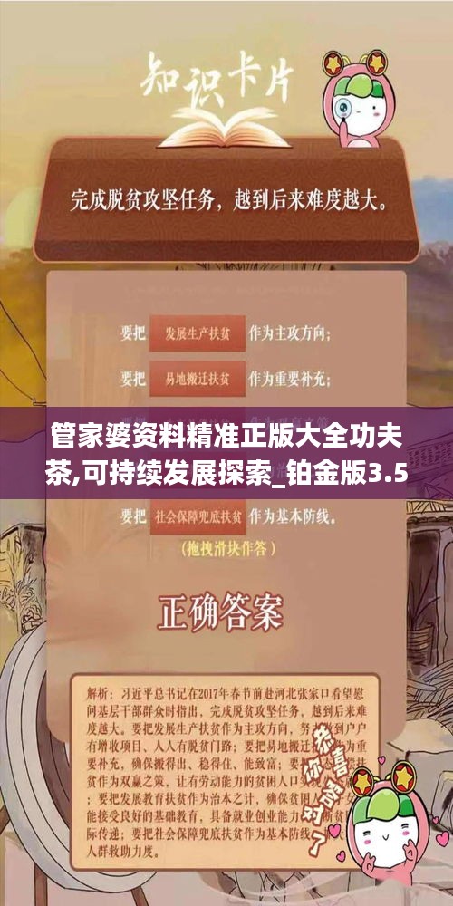 管家婆资料精准正版大全功夫茶,可持续发展探索_铂金版3.580