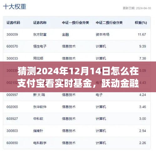 支付宝智能基金实时追踪教程，跃动金融脉搏，掌握未来投资动态（2024年12月14日指南）